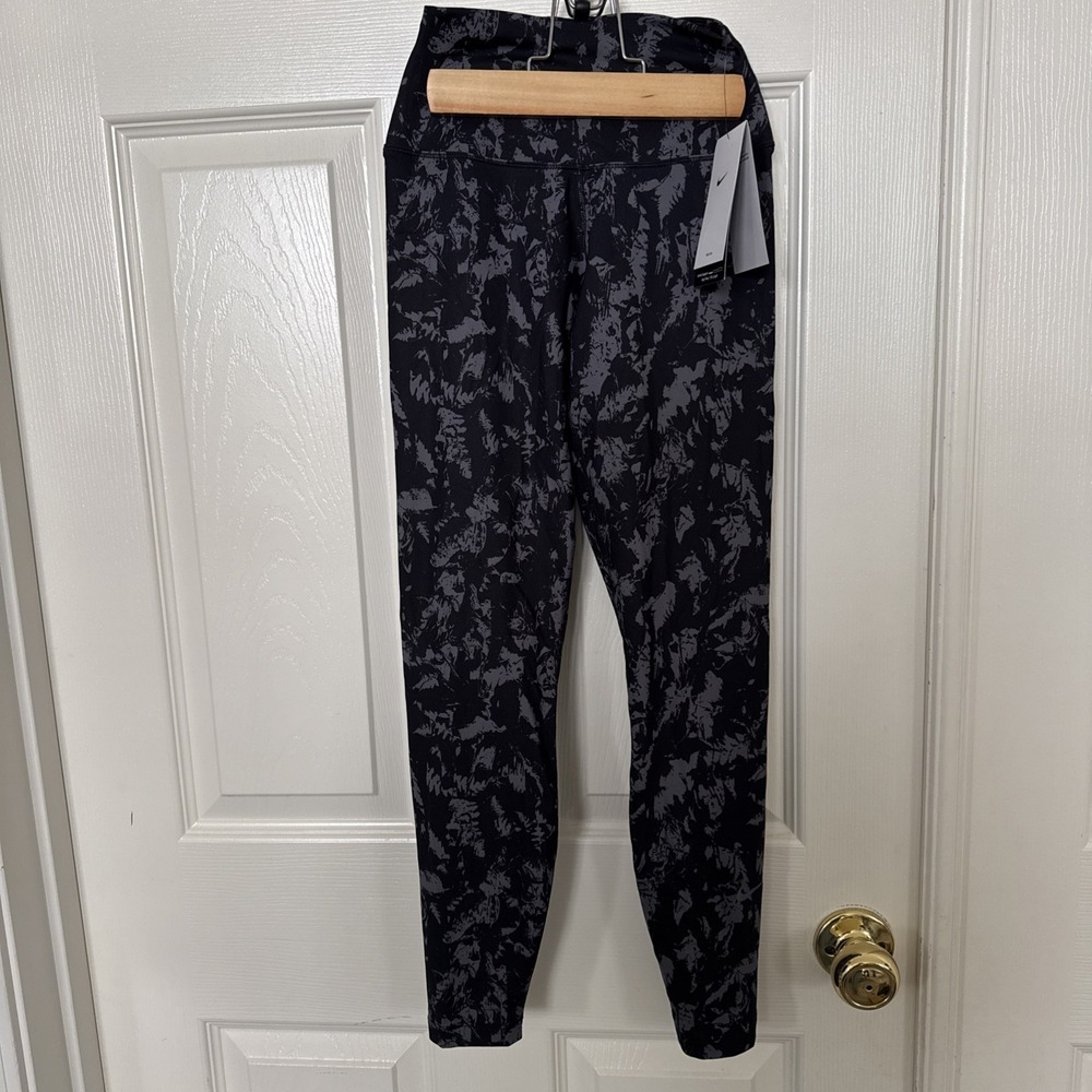 Women's Nike One Pocketed 7/8 Ankle Leggings Size XS Black Print (0068)